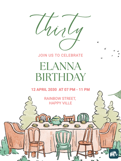 30th Tea Party Birthday